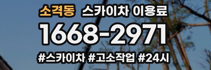 소격동 스카이차 이용료