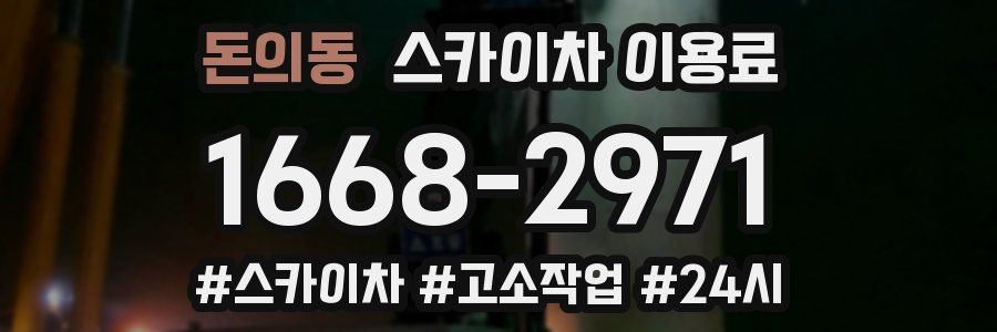 돈의동 스카이차 이용료