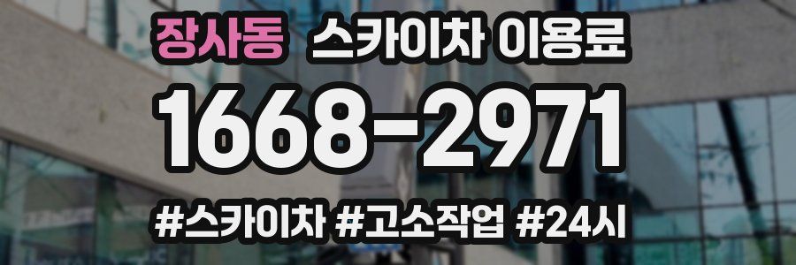 장사동 스카이차 이용료
