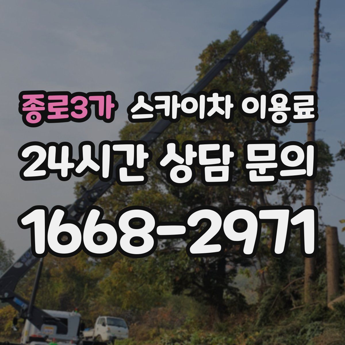 종로3가 스카이차 이용료