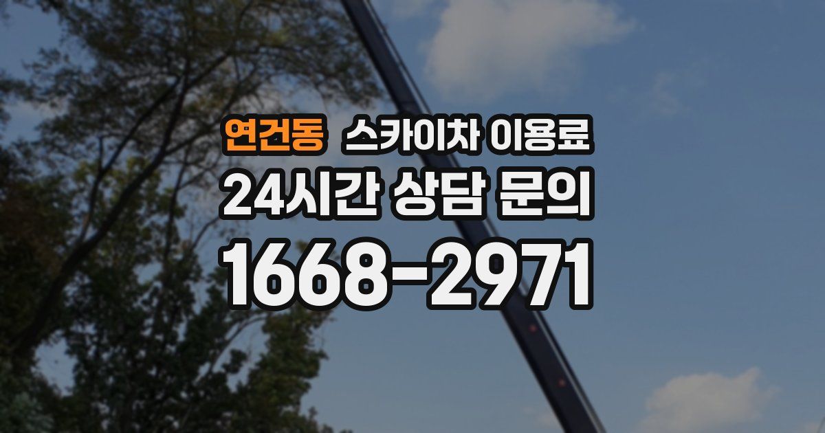 연건동 스카이차 이용료