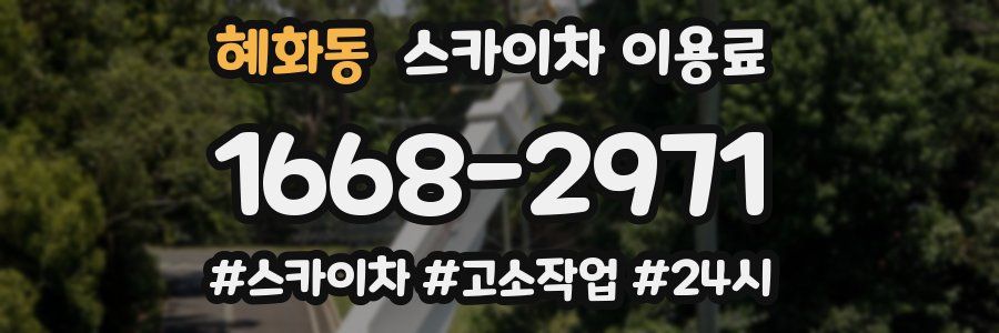 혜화동 스카이차 이용료