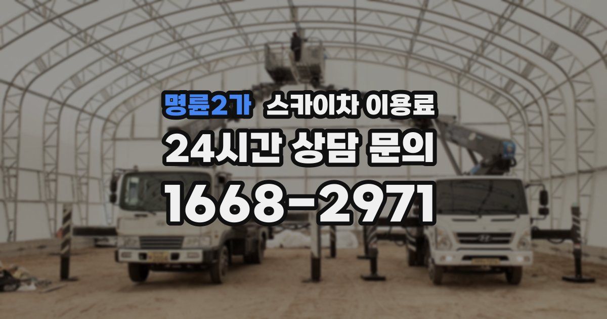 명륜2가 스카이차 이용료