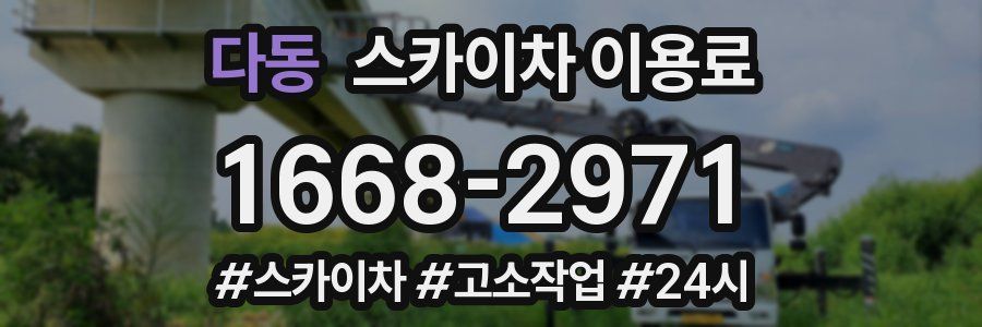 다동 스카이차 이용료