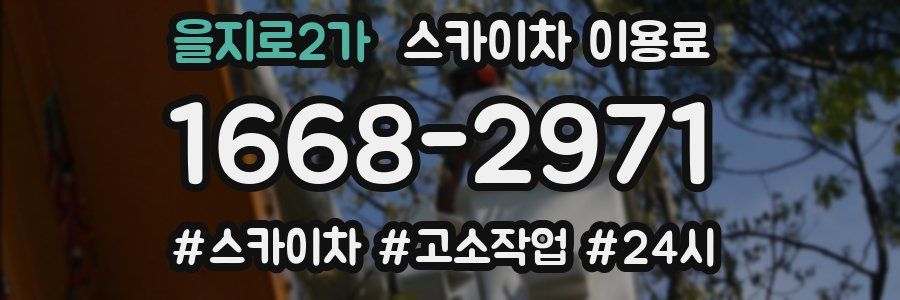 을지로2가 스카이차 이용료