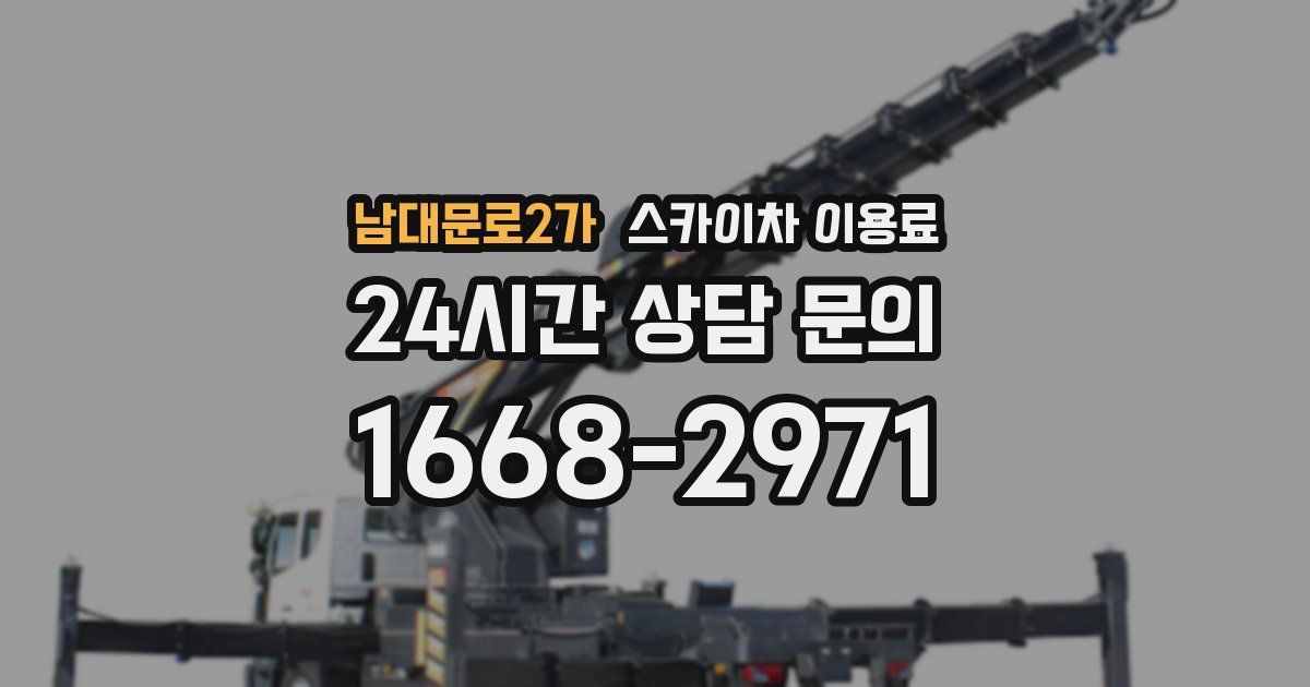 남대문로2가 스카이차 이용료
