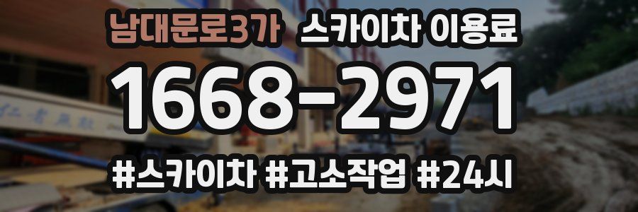 남대문로3가 스카이차 이용료