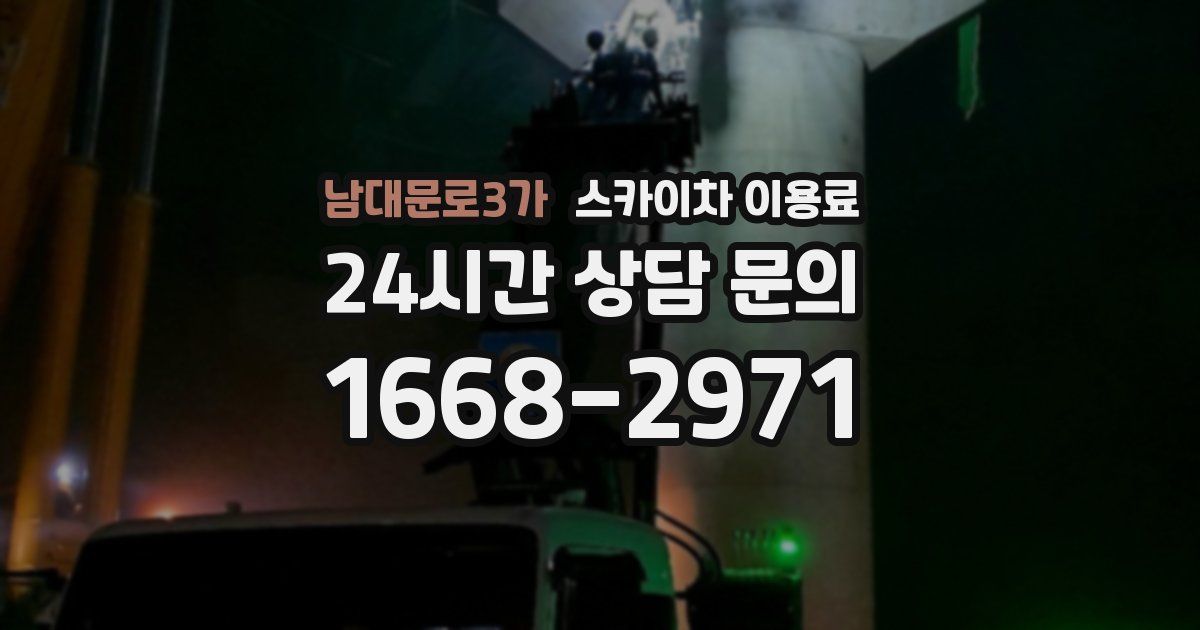 남대문로3가 스카이차 이용료