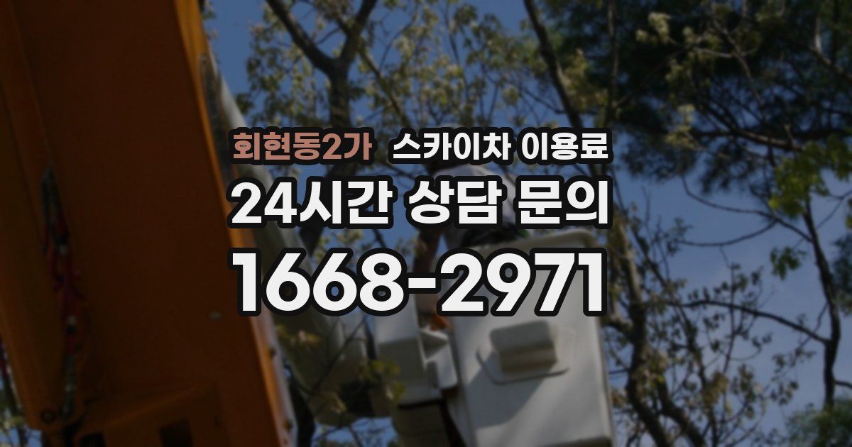 회현동2가 스카이차 이용료