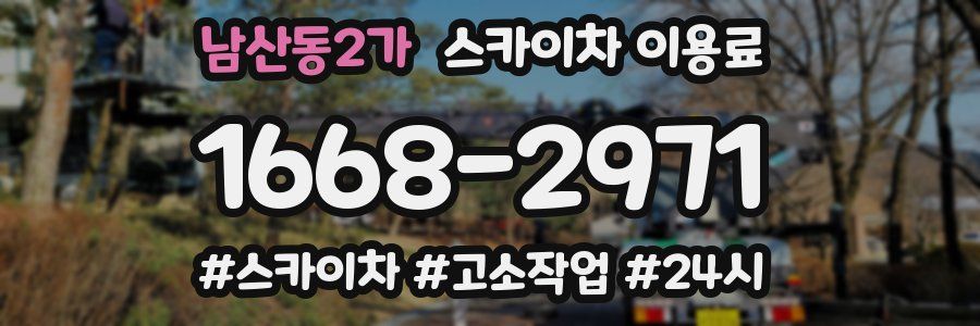 남산동2가 스카이차 이용료