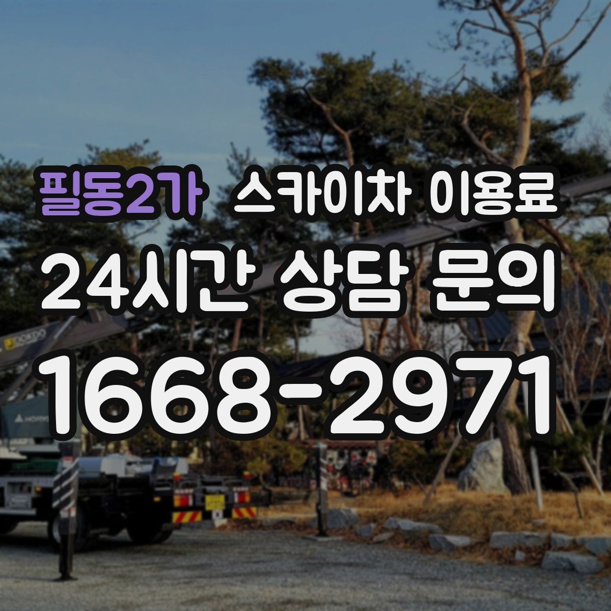 필동2가 스카이차 이용료