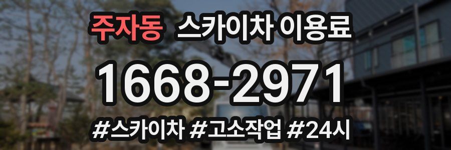 주자동 스카이차 이용료