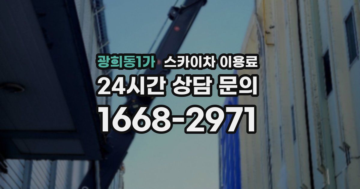 광희동1가 스카이차 이용료