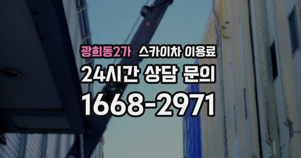 광희동2가 스카이차 이용료