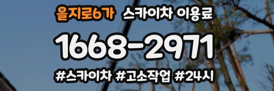 을지로6가 스카이차 이용료