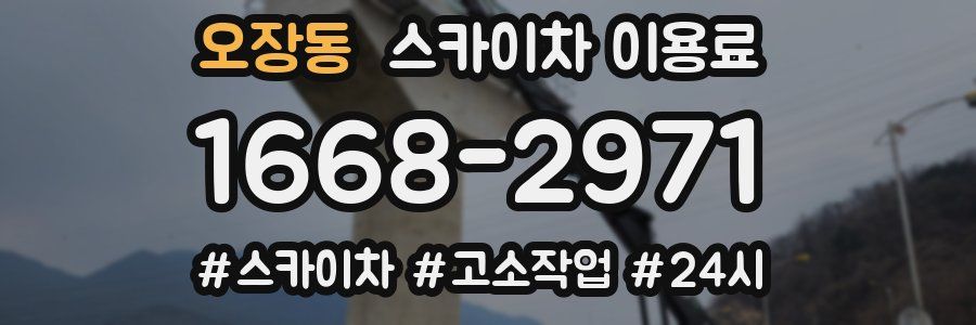오장동 스카이차 이용료