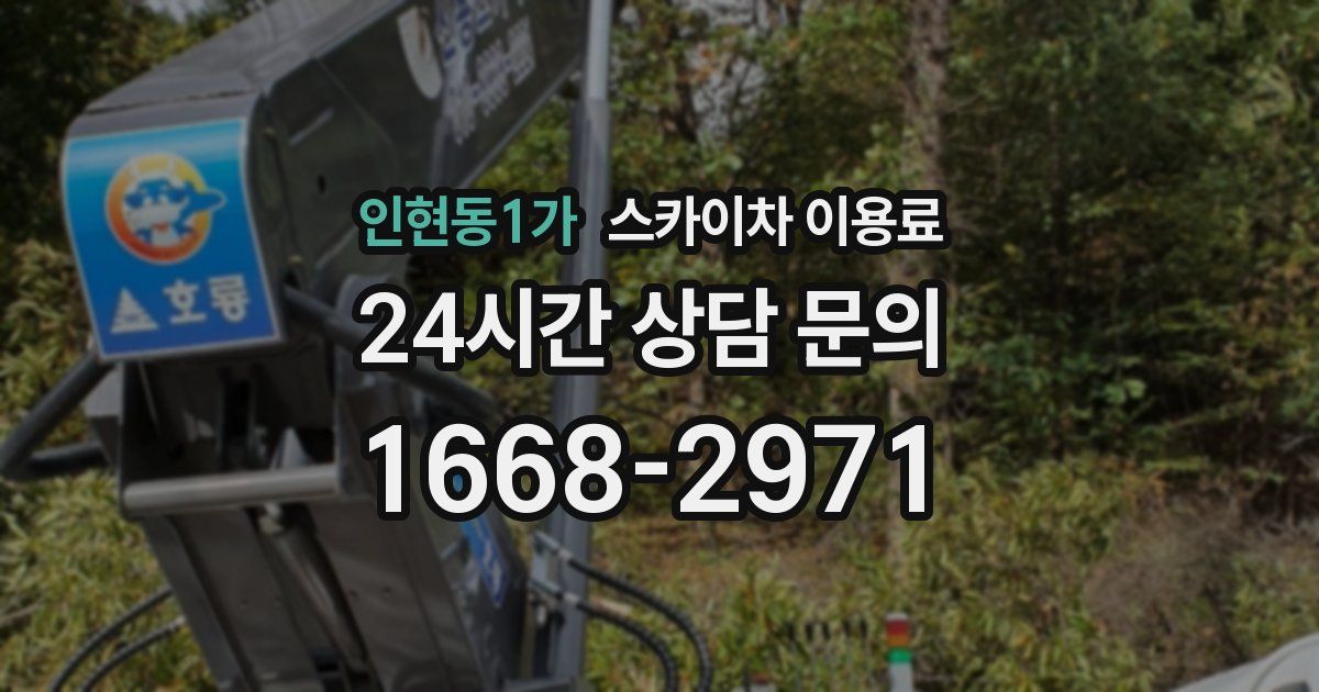 인현동1가 스카이차 이용료