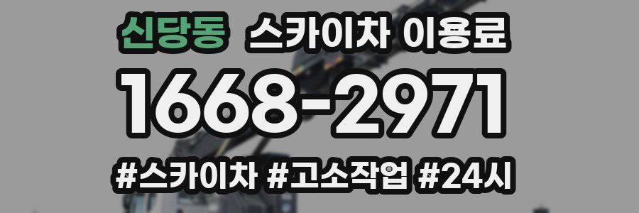 신당동 스카이차 이용료