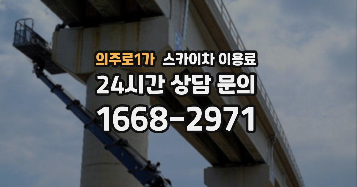 의주로1가 스카이차 이용료