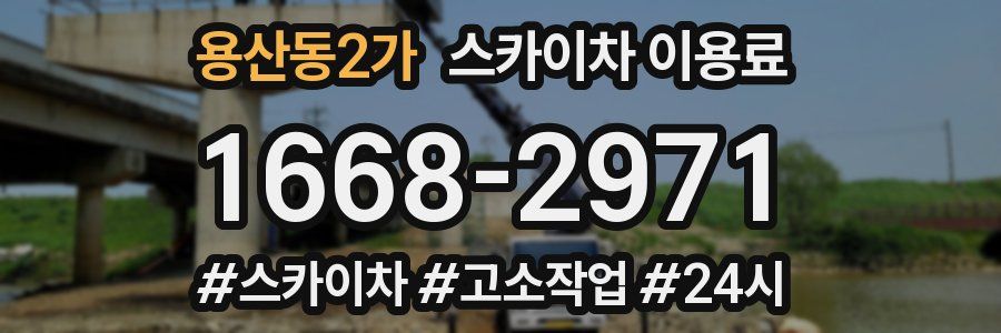 용산동2가 스카이차 이용료