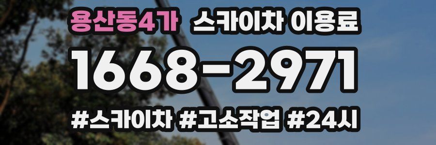 용산동4가 스카이차 이용료