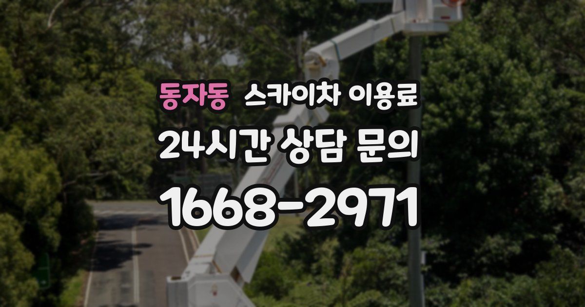 동자동 스카이차 이용료