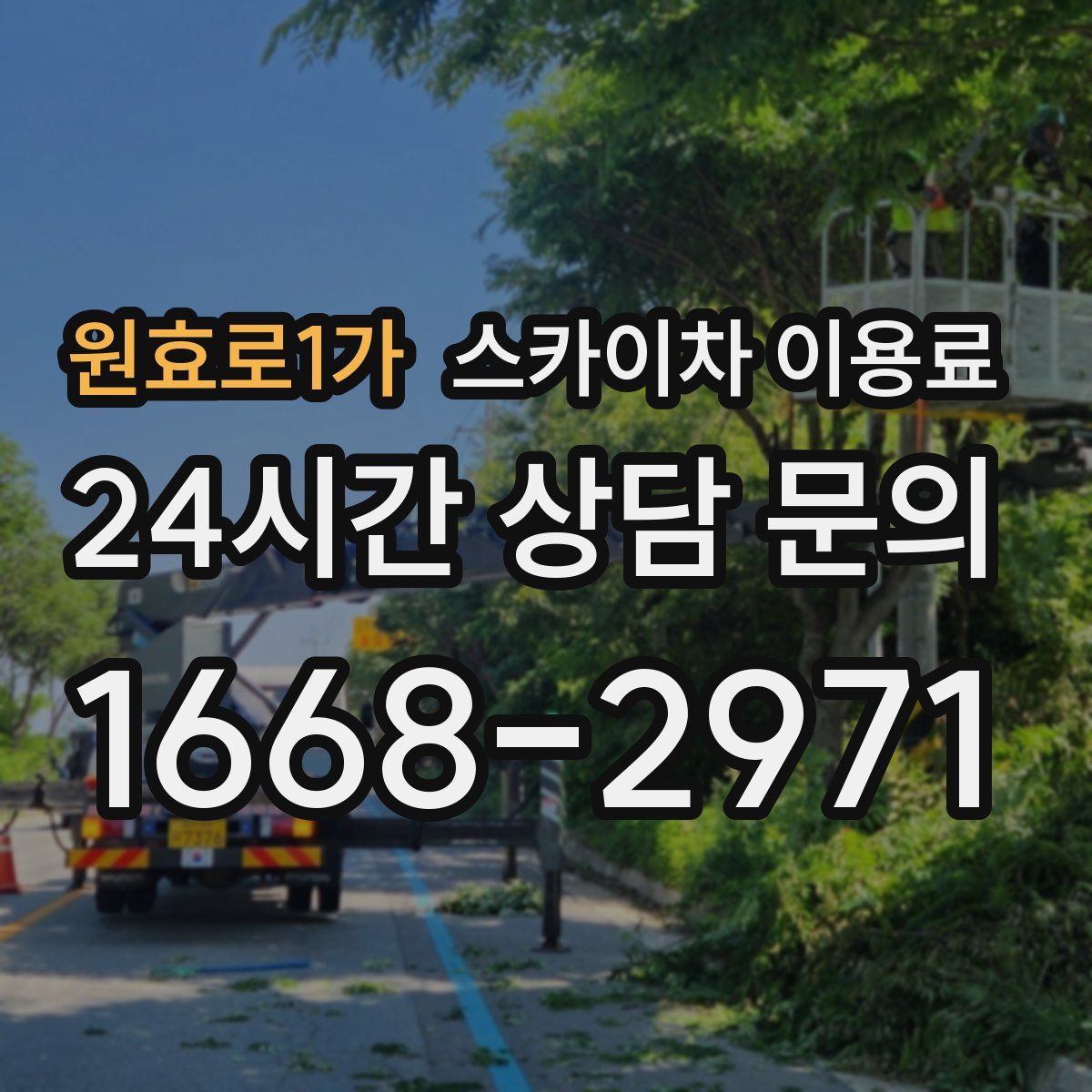 원효로1가 스카이차 이용료