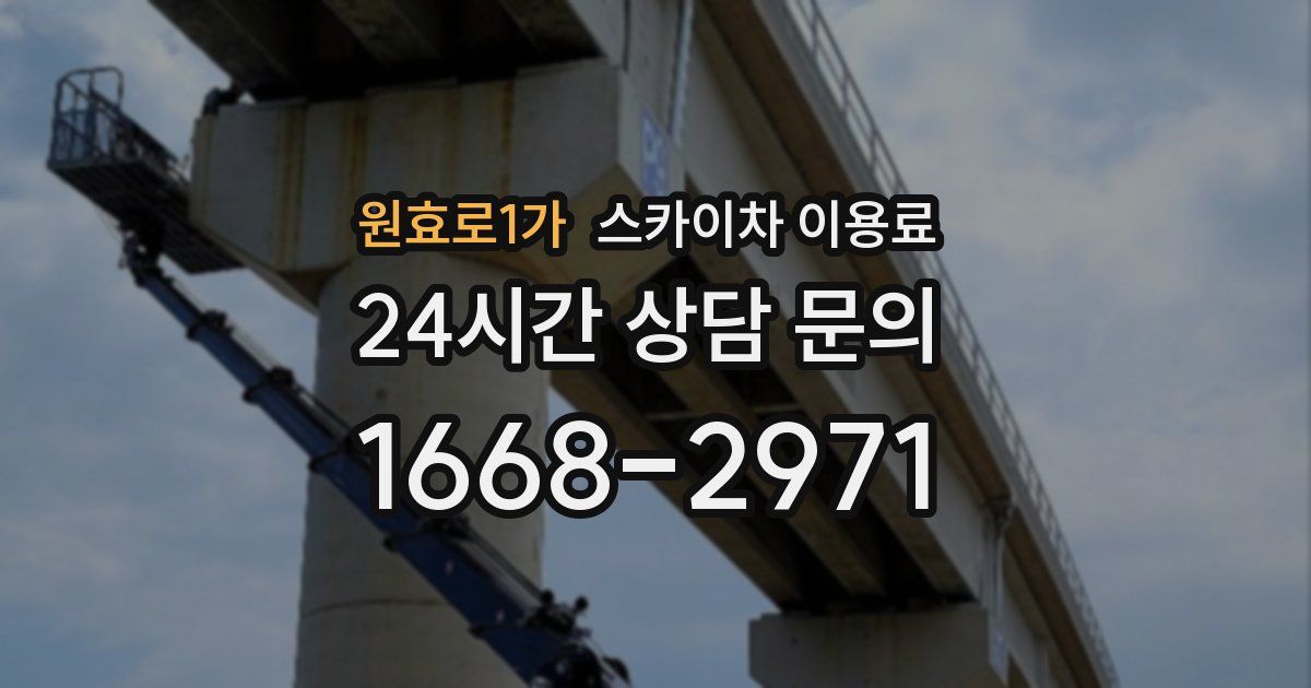 원효로1가 스카이차 이용료