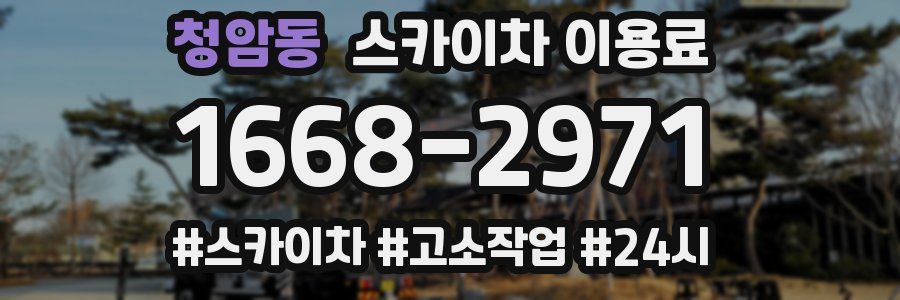 청암동 스카이차 이용료