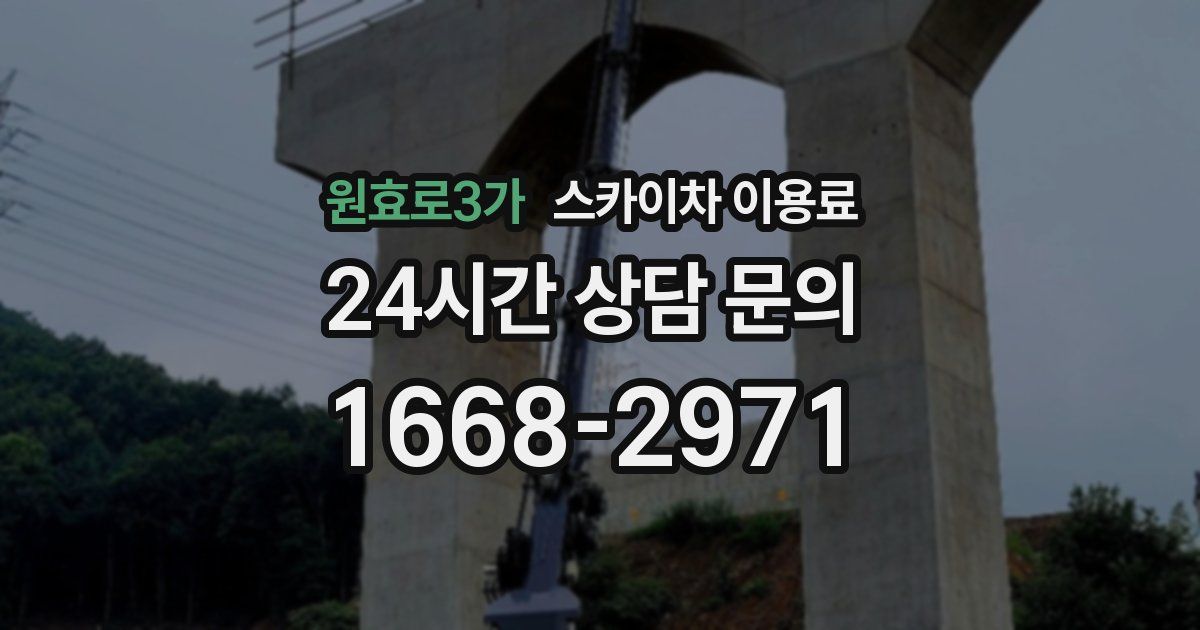 원효로3가 스카이차 이용료