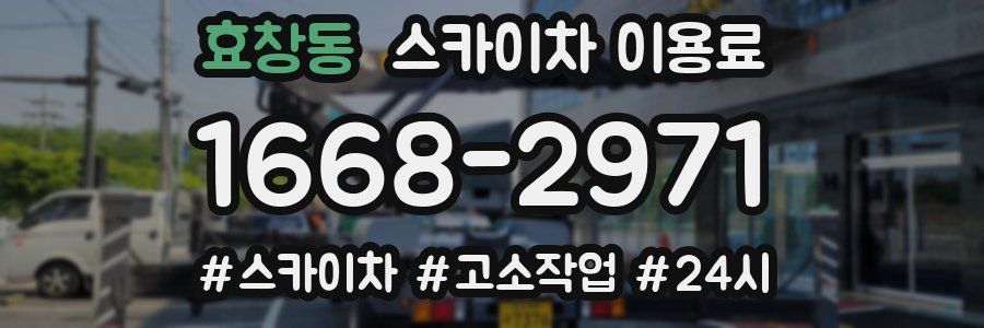 효창동 스카이차 이용료