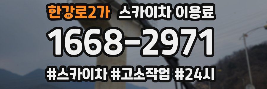 한강로2가 스카이차 이용료