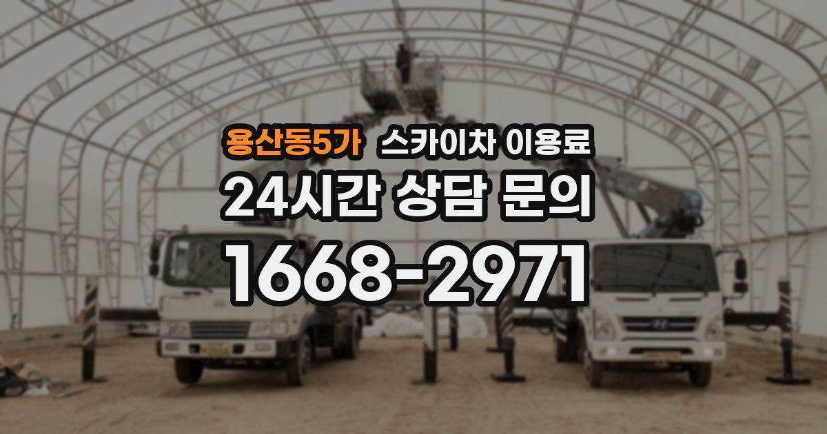 용산동5가 스카이차 이용료