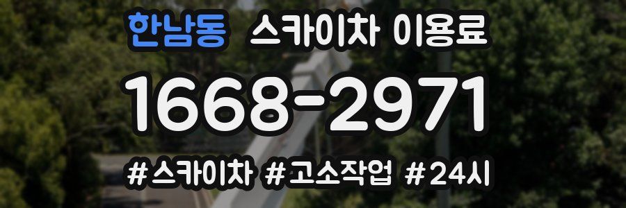 한남동 스카이차 이용료
