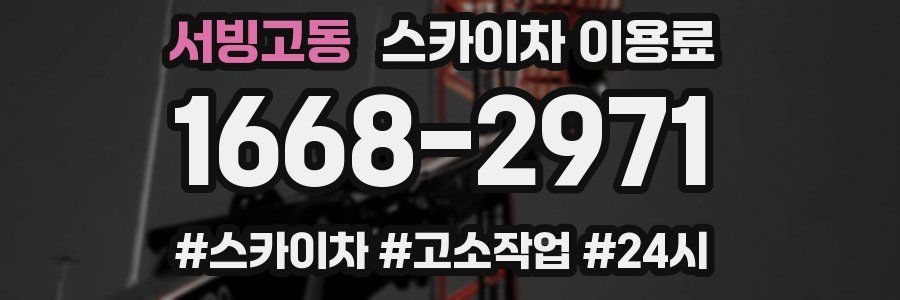 서빙고동 스카이차 이용료