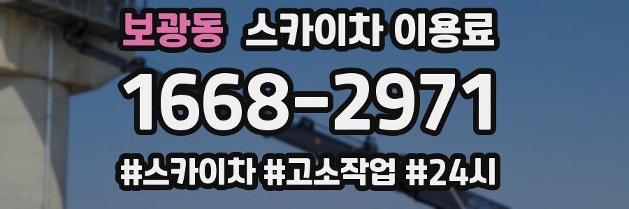 보광동 스카이차 이용료