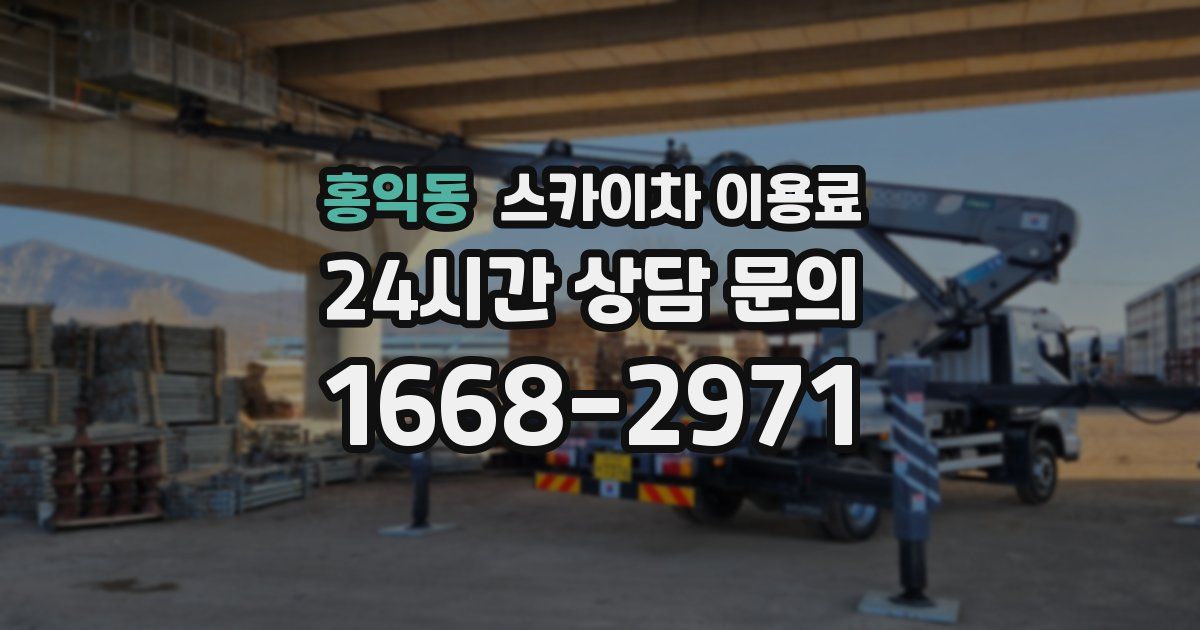 홍익동 스카이차 이용료