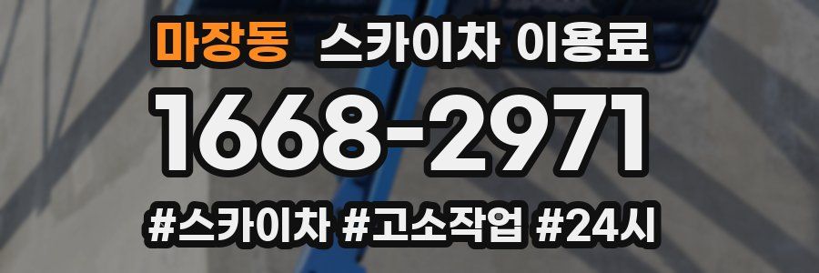 마장동 스카이차 이용료