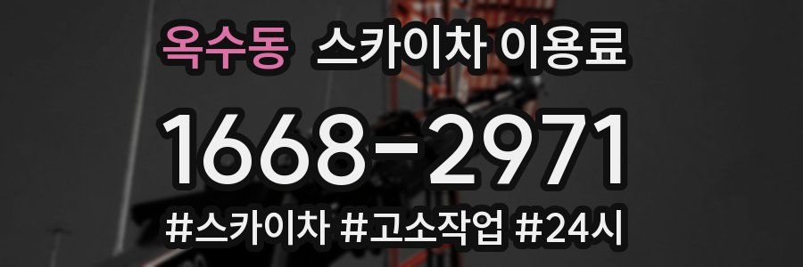 옥수동 스카이차 이용료