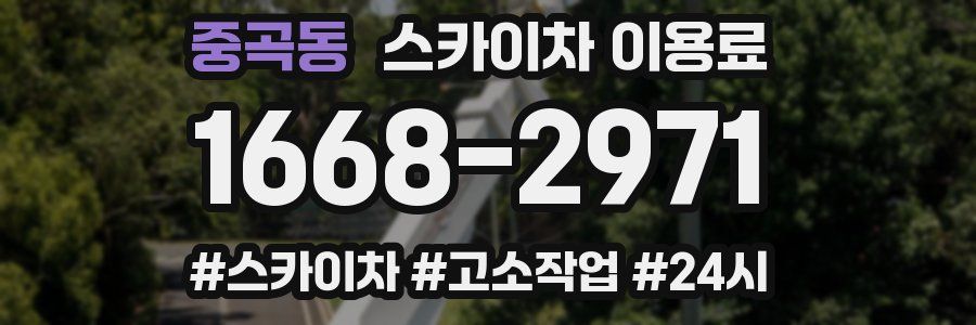 중곡동 스카이차 이용료
