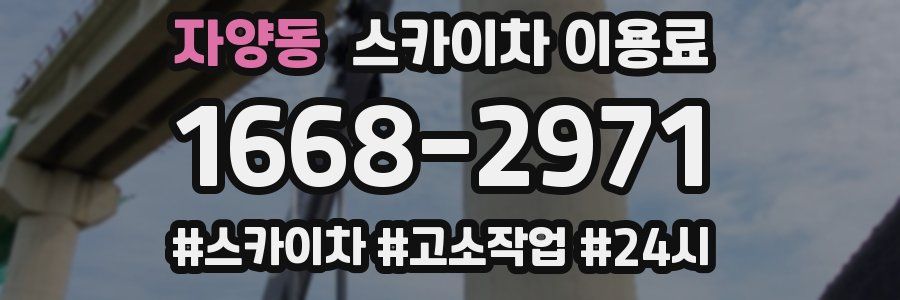 자양동 스카이차 이용료