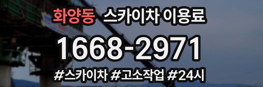 화양동 스카이차 이용료