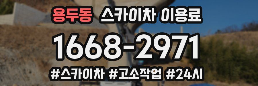 용두동 스카이차 이용료