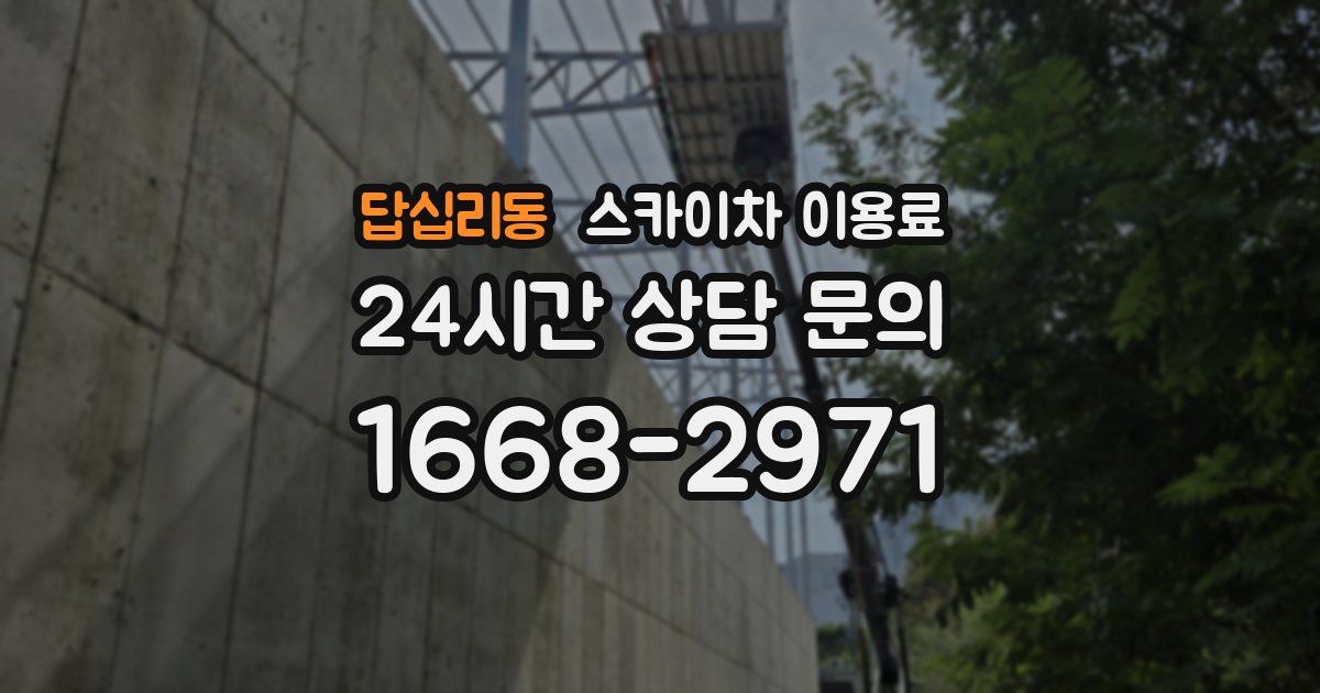 답십리동 스카이차 이용료