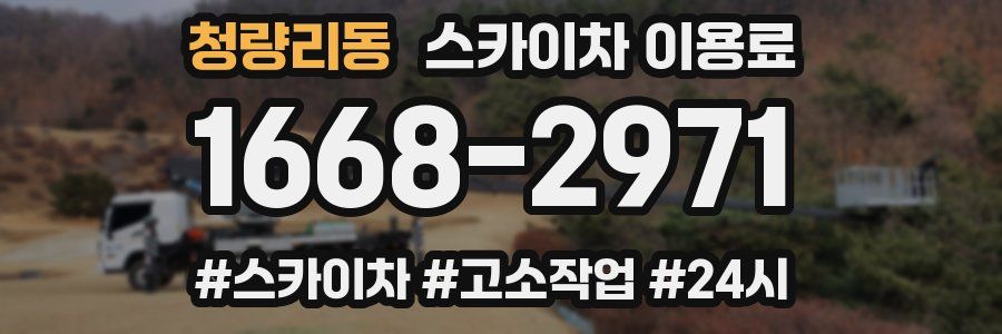 청량리동 스카이차 이용료