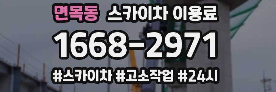 면목동 스카이차 이용료