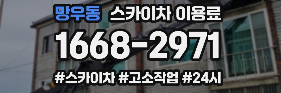 망우동 스카이차 이용료