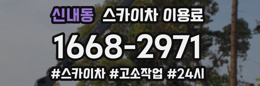 신내동 스카이차 이용료