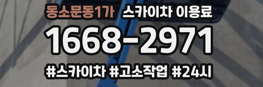 동소문동1가 스카이차 이용료