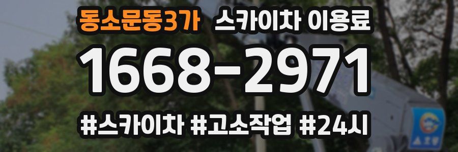 동소문동3가 스카이차 이용료